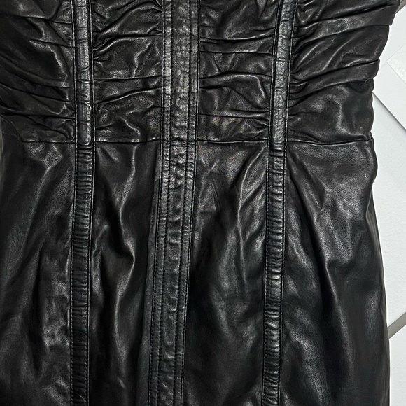 Balmain Leather Mini Dress - Picture 4 of 7